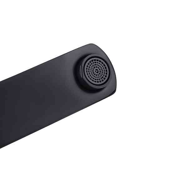 Змішувач для ванни з душовим гарнітуром Kroner KRP Edelstahl Kubus - SCH060 чорний Київ