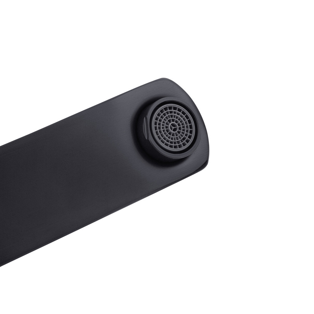 Змішувач для ванни з душовим гарнітуром Kroner KRP Edelstahl Kubus - SCH060 чорний Київ - фото 5