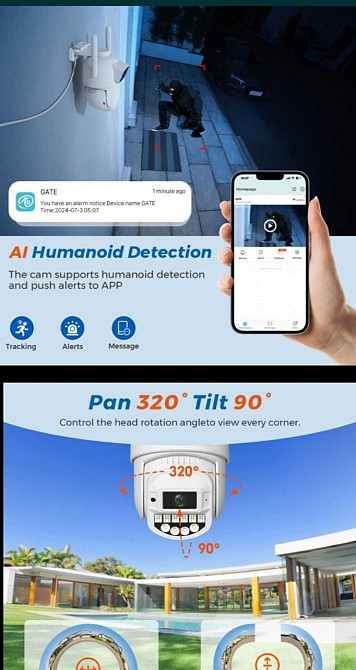 Камера відеоспостереження BESDER A20 10МП 5X ZOOM Київ - фото 2