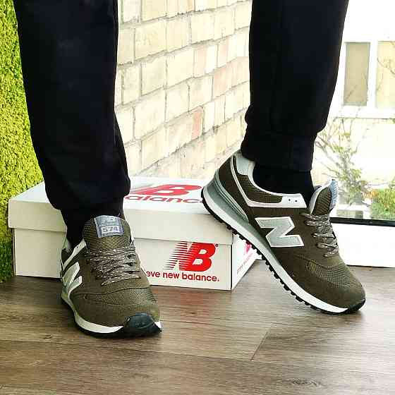 Кросівки New Balance 574 Хакі Чоловічі Зелені Нью Баланс (розміри: 40) — 74-11 Дніпро