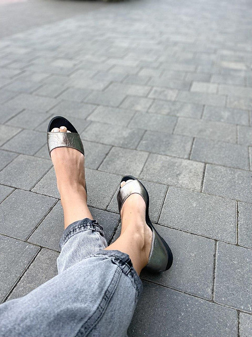 Mermaid Балетки жіночі Mermaid 28-7 нікель (весна-літо, шкіра натуральна) (3436) 36р.38р.39р. Коломия - фото 7