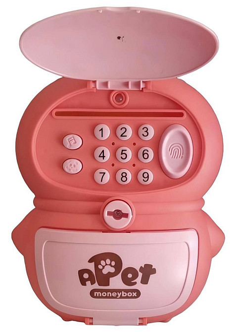 Детская электронная копилка-сейф игровой терминал розовый Киев - изображение 3