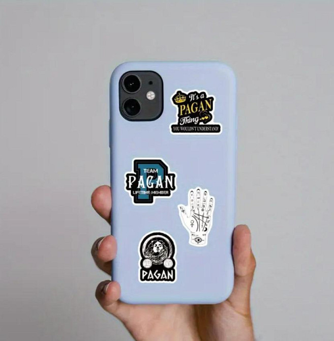 Набір магічних наклейок "Відьомські символи" (54 шт.), наклейки віканство, готичні наклейки. Київ - фото 3