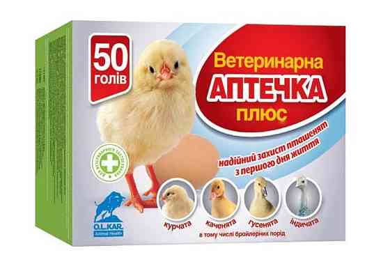 Ветаптечка ПЛЮС на 50 голів для молодняку птиці (курчат, бройлерів, індичат, каченят, гусенят) Вінниця