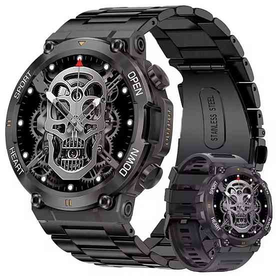 Розумний смарт-годинник Smart Storm Steel (2 ремінці) Чорний Київ