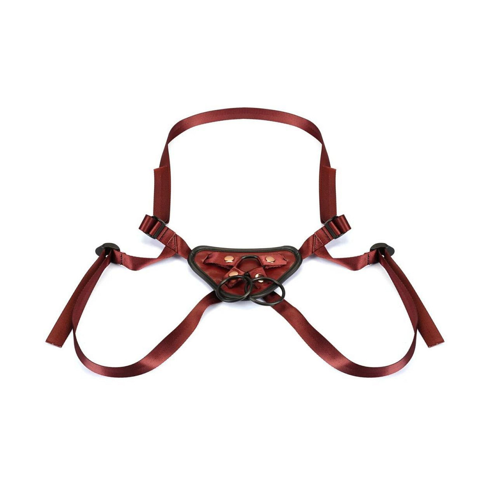 Трусики для страпона Liebe Seele Wine Red Strap-on Harness Sex Aura Київ - фото 1