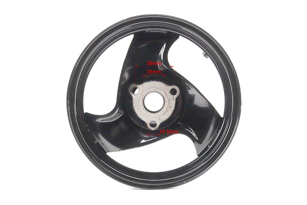 Диск колісний передній Yamaha (5BM) диск. гальмо (сталевий) чорний Киев - изображение 4