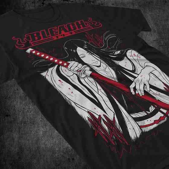 Футболка для мальчика аниме Блич оверсайз (рост от 165 до 180 ) Черний AnimeJ1201m Днепр