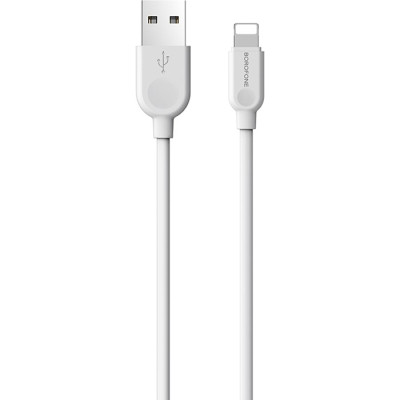 Дата кабель USB 2.0 AM to Lightning 1.0m 2.4A white BOROFONE (6957531089971) Вінниця - фото 1
