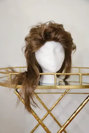 Коричнева перука mullet для чоловіків і жінок у ретро стилі 70-х 80-х, синтетичне волосся, 23” для Г Київ - фото 3