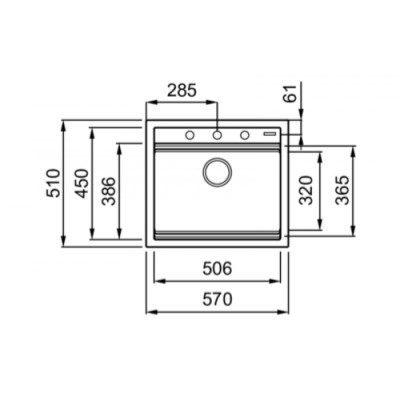Мийка кухонна Elleci BEST 105 nero 40 Вінниця - фото 2