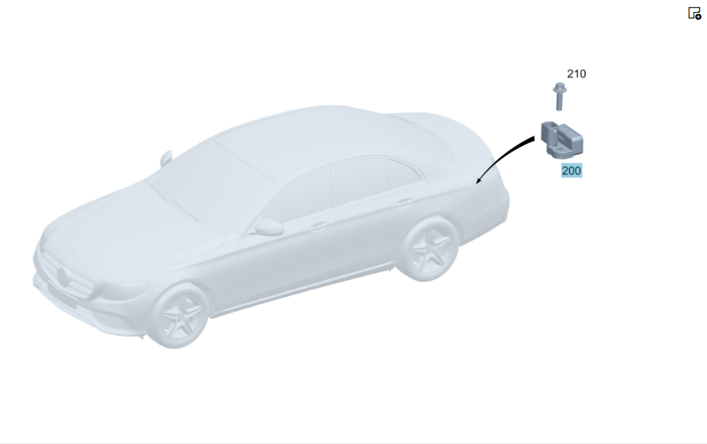 Mercedes-Benz  A0009057600 Датчик вертикального прискорення C-Class Coupe C205 C-Class W205 C-class Estate S205 C-Class Cabrio A205 GLC Coupe C253 Одеса - фото 2