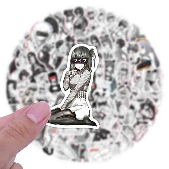 Наклейки Стикеры Waifu Аниме. Водонепроницаемые эстетические Аниме наклейки 18+ ( Аниме Хентай) Набо Киев