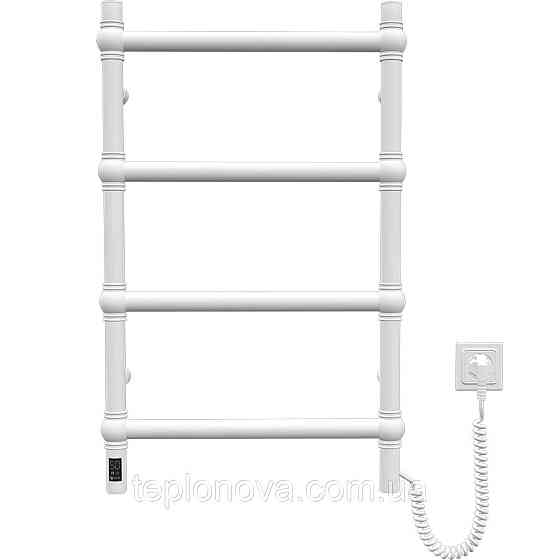 Сушарка для рушників неіржавка електрична Navin Retro 500х800 Sensor права, білий оксамит Чернівці