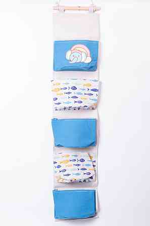 Yiwu Підвісний органайзер на 5 відділень 20×58 (см) Синій HP-41-13BL Київ