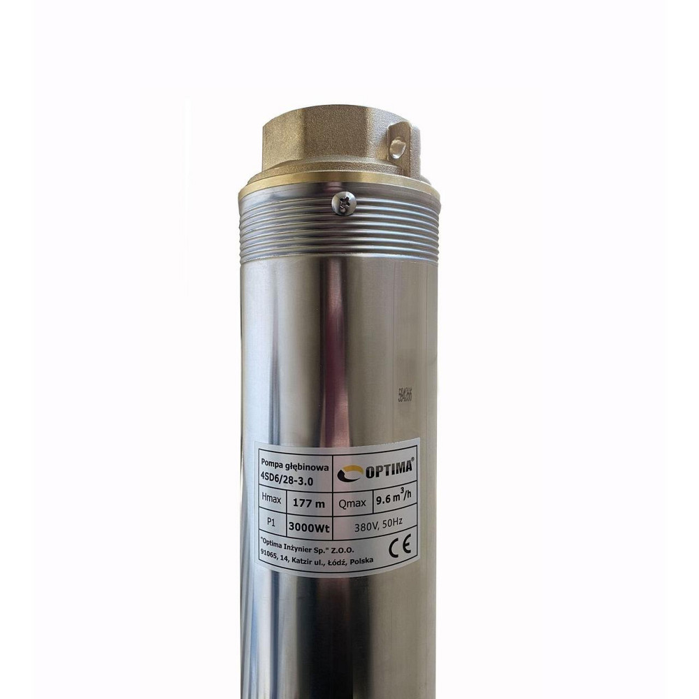 Насос скважинный с повышенной уст-тью к песку OPTIMA 4SD 6/28 3,0 кВт 177м 3-х фазный (000015595) Киев - изображение 4