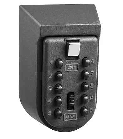 Мінісейф настінний кодовий для ключів із захистом Чорний Вінниця