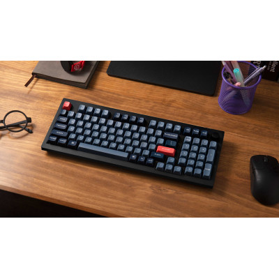 Клавиатура Keychron V5 Max Gateron Jupiter Brown Knob Hot-Swap QMK Wireless/Bluetooth/USB-А UA Black (V5M-D3-UA) Винница - изображение 10