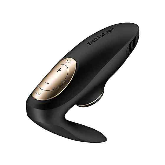 Черный парный стимулятор Air Pulse и вибрации Satisfyer Pro 4 Couples, 12 см Sex Aura Киев