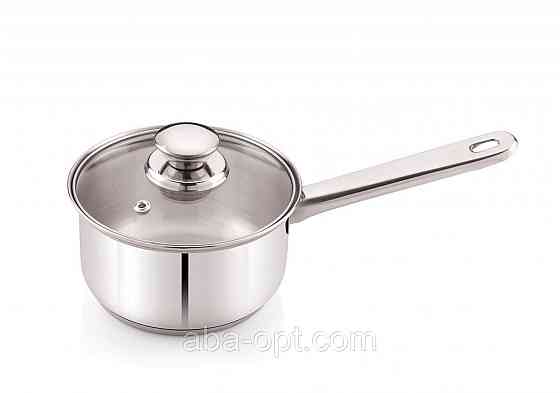 Набор сотейников Стрейт из нержавеющей стали V 0.8\1.2\1.7 л Ø 14\16\18 см ( 3 шт ).Aba-Opt Одесса