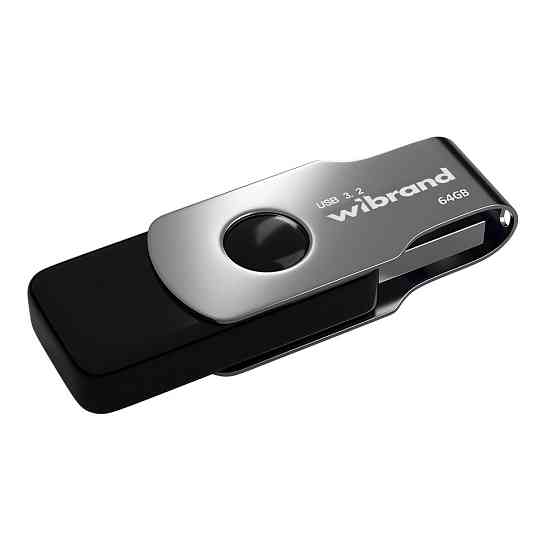 Флешка Wibrand Lizard 64GB Чорна Київ
