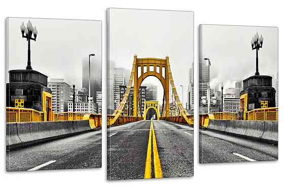 Модульная картина в гостиную / спальню  Золотий міст  Art-674_3 Киев