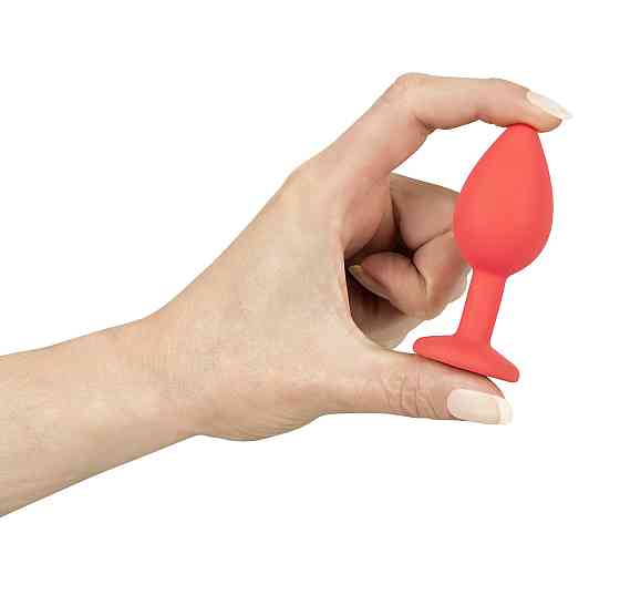 Анальна пробка — Colorful Joy Jewel Red Plug Small Sex Aura Київ