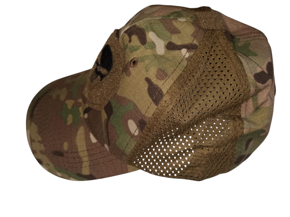 Бейсболка з черепом камуфляжна з сіткою для чоловіків і жінок 54-60 зелений Київ - фото 6