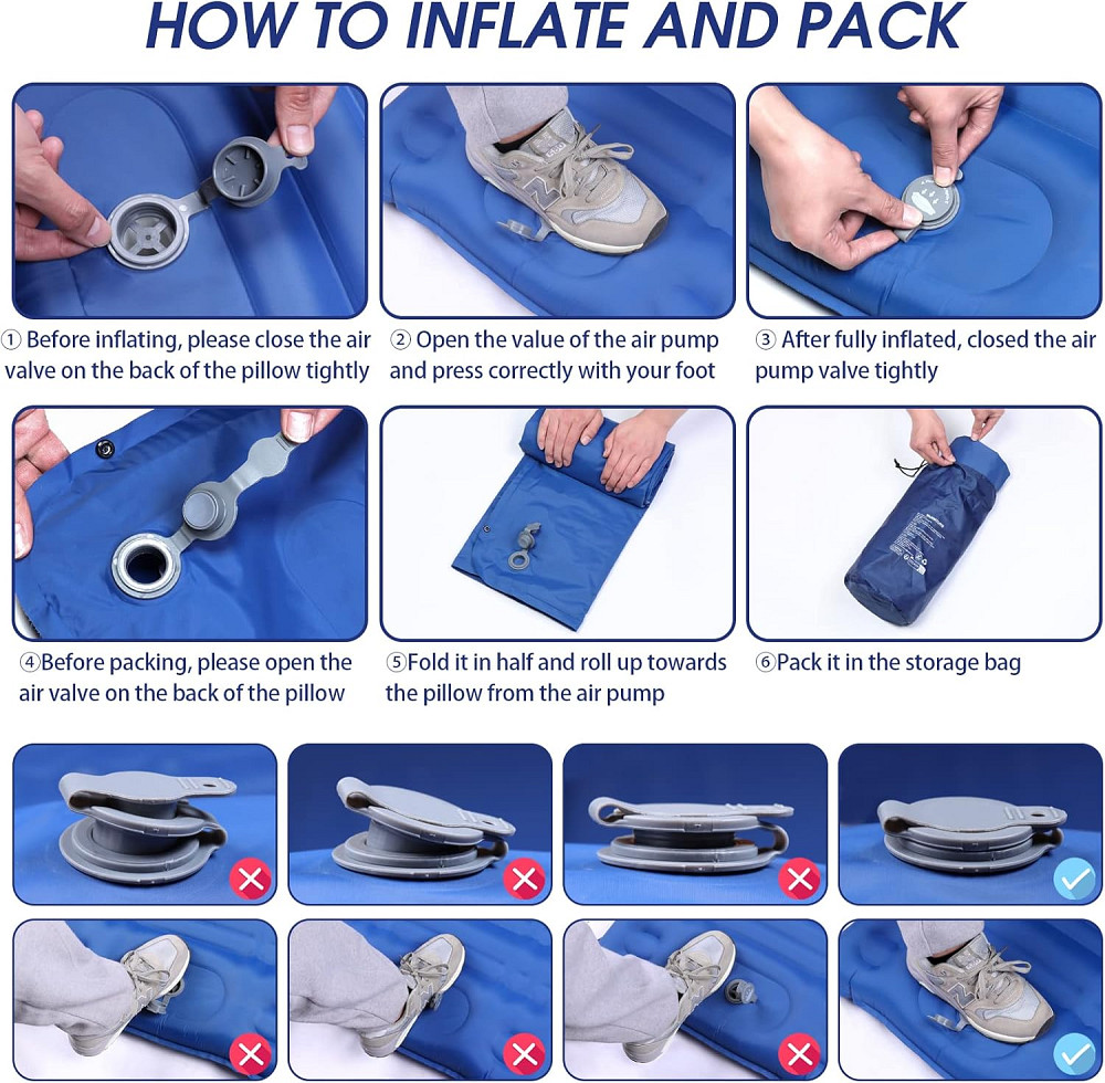 Самонадувний каремат Arlierss 200 х 68 см Луцк - изображение 5