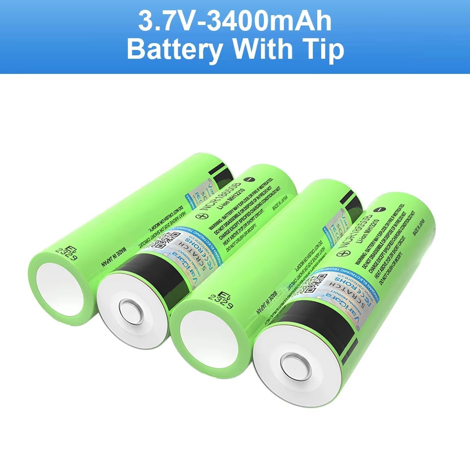 Акумулятор (без захисту) VariCore 34B-JT Li-ion 18650 3400 mAh 3.7V (NCR18650B) Зелений Київ - фото 6