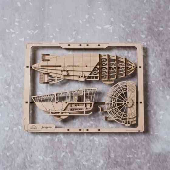 Дерев'яний механічний 3D конструктор Ugears Цепелін (70208) Харків