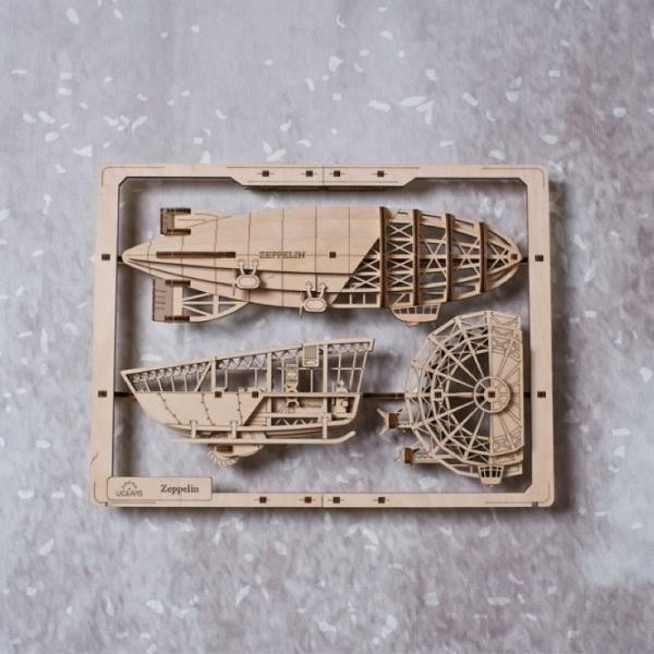 Дерев'яний механічний 3D конструктор Ugears Цепелін (70208) Харьков - изображение 5