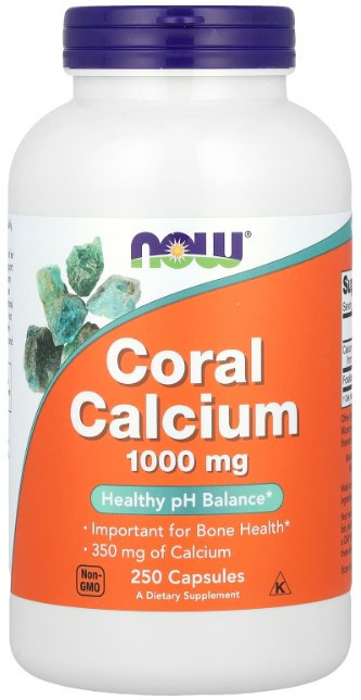 Кораловий кальцій Now Foods Coral Calcium 1000 мг, 250 капсул Київ - фото 1