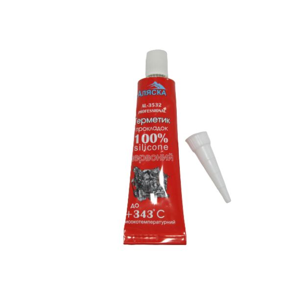 Герметик 32 гр. прокладок красный АЛЯСКА силиконовый Киев - изображение 1