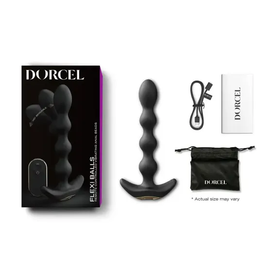 Анальний вібратор-намисто Dorcel FLEXI BALLS, гнучкий стовбур, пульт ДК Львів
