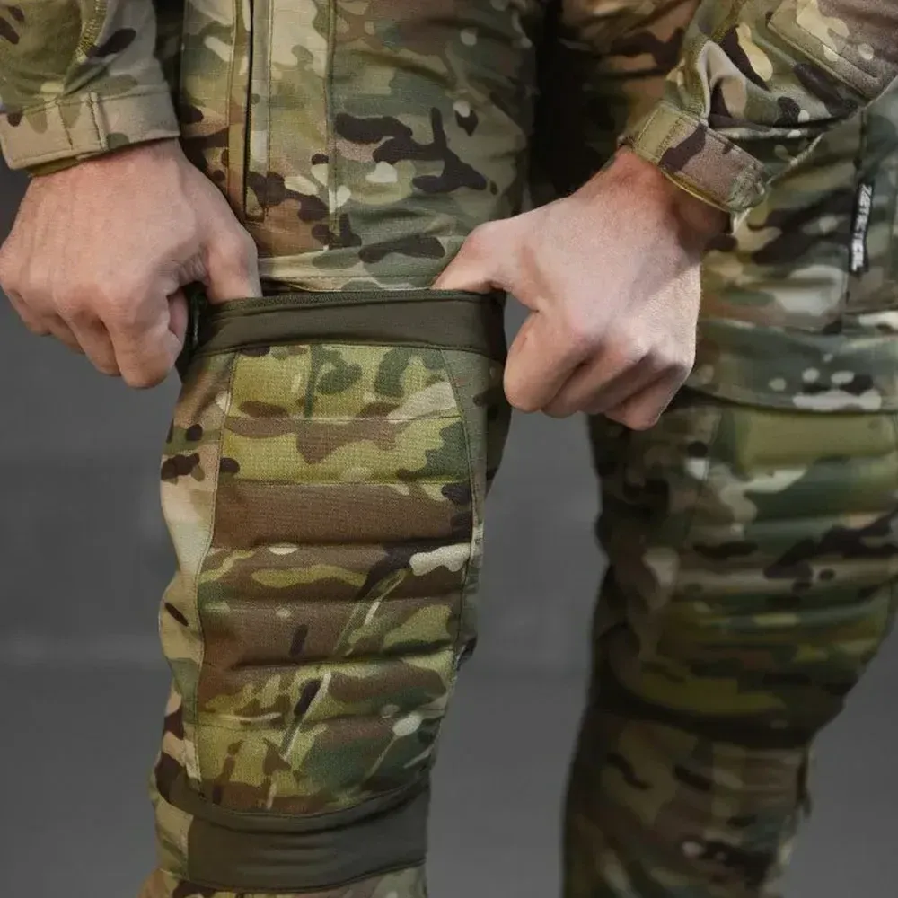 Зимові чоловічі штани з підклаткою фліс на змійці 7.62 Tomahawk Tactica мультикам розмір 52 Одеса - фото 5