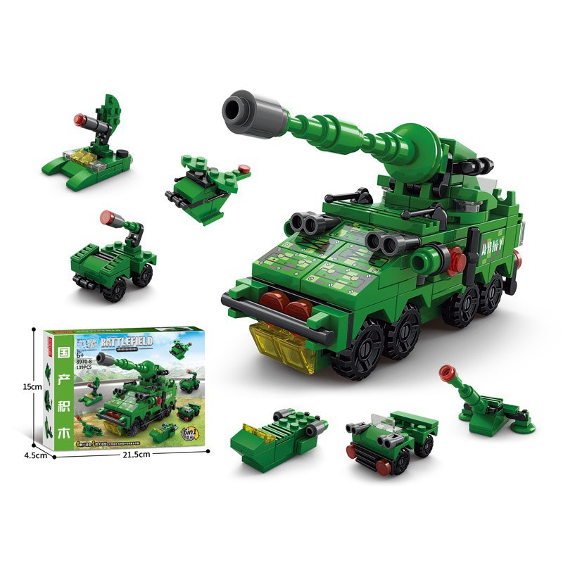 Конструктор LeleBrother военная техника 6в1 139 деталь в стиле Lego Киев - изображение 1