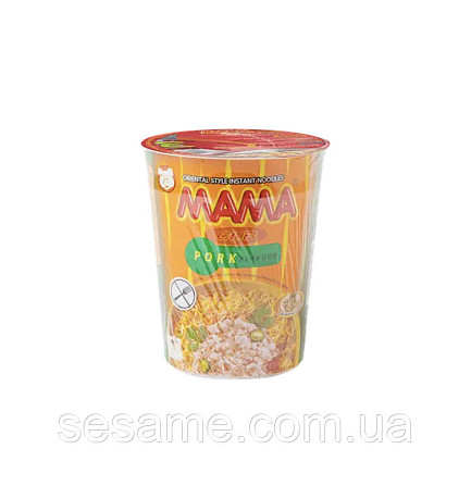 Локшина швидкого приготування з свининою в стаканчику PORK Flavour CUP MAMA 70 г Харків - фото 1