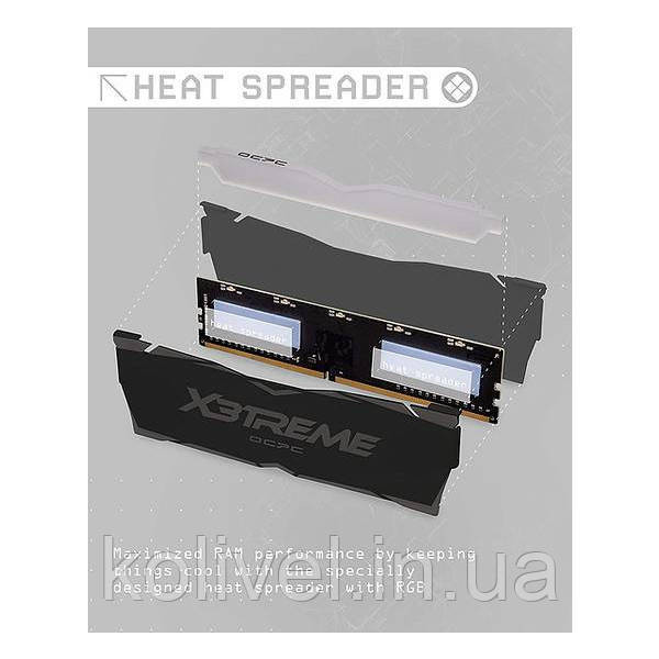 DDR4 16Gb 4000MHz (2*8Gb) OCPC X3 RGB Black Label, Kit (MMX3A2K16GD440C19BL) Київ - фото 5