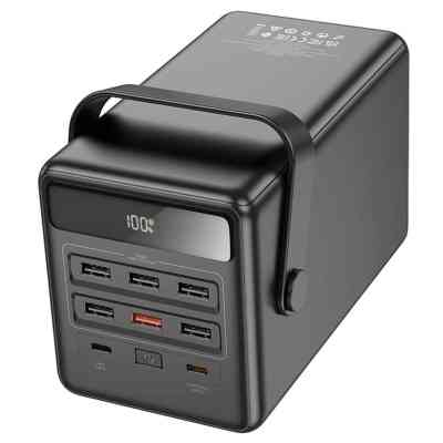 Батарея универсальная HOCO 100000mAh Endure 22.5W PD, QC, LED Lamp, Black (DB03 / 714721) Винница