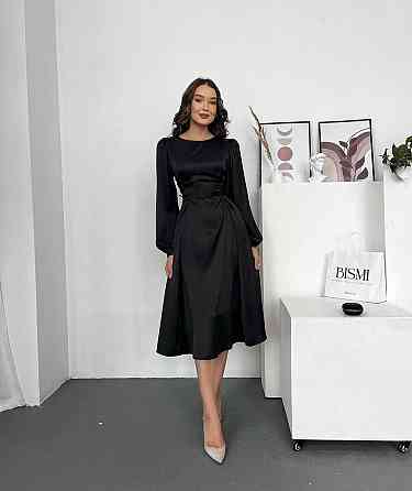 Женское элегантное миди платье со шнуровкой по бокам шелк Армани Одесса