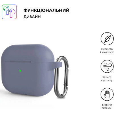 Чехол для наушников Armorstandart Hang Case для Apple AirPods 3 Lavender (ARM60311) Винница - изображение 2
