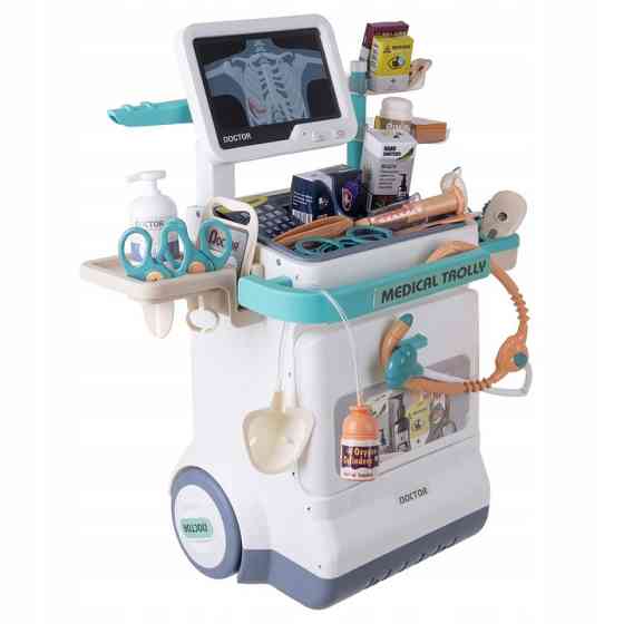 Дитячий набір лікаря візок з аксесуарами 26 елементів Iso Trade (26544) Нововолинськ