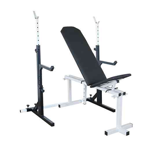 Скамья регулируемая для жима 30 на 30 мм + Стойки со страховкой 40 на 40 мм Киев