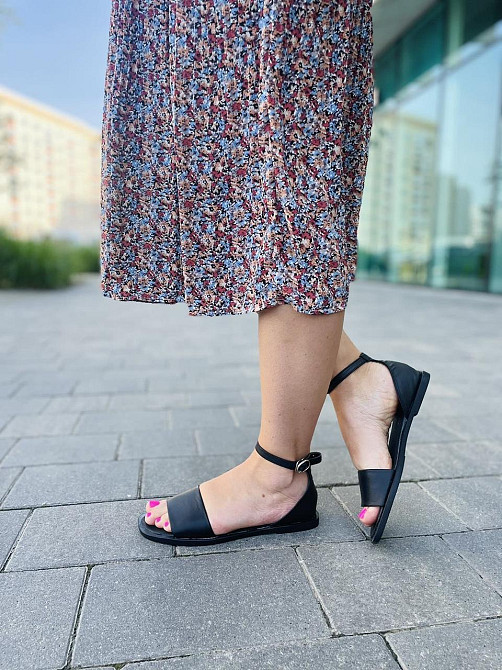 Tamei Босоніжки жіночі Tamei 0571-12 чорні (літо, шкіра натуральна) (5258) Коломия - фото 10