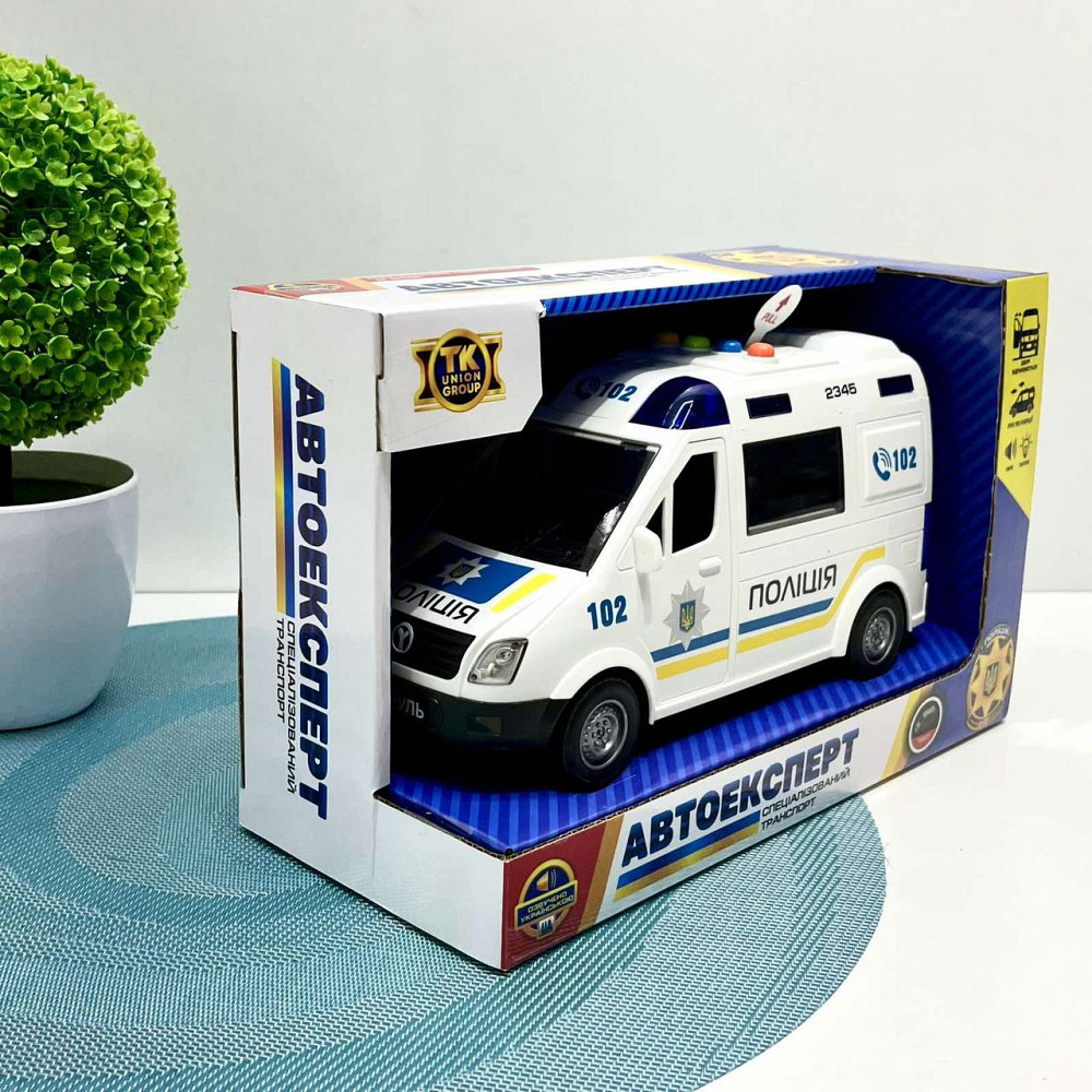Машина Поліцейська АвтоЕксперт відкриваються двері звук пісні інерція Біла (69609) Чернигов - изображение 3