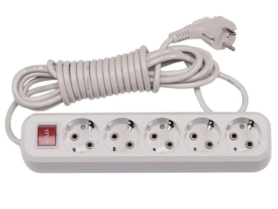 Сетевой фильтр 3 м, 5 розеток, LUXEL Харьков
