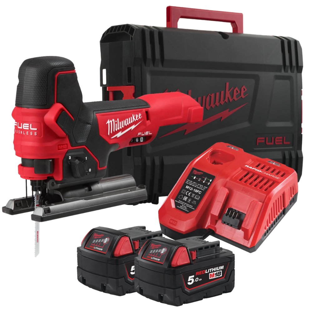 Лобзик аккумуляторный бесщеточный MILWAUKEE, M18 FBJS-502X (зарядное устройство М12-18 FС, 2 аккумулятора М18 В5 5Аг. полотно, адапт Одесса - изображение 1