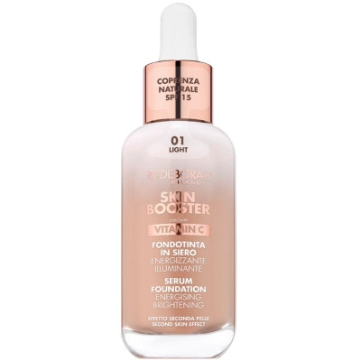 Тональная основа Deborah Skin Booster Serum Foundation Vitamin C SPF15 01 - Light 30 мл (8009518414271) Винница - изображение 1