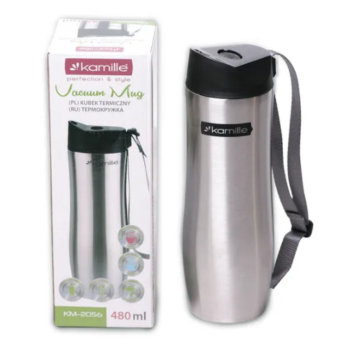 Термочашка 480мл нержавіюча сталь KAMILLE 2056 Житомир - изображение 6